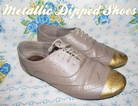 fake gold dipped shoes